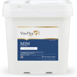 Vita Flex Pro MSM Ultra Pure Joint Support Powder Dog, Cat & Horse Supplement, 10-lb Bucket