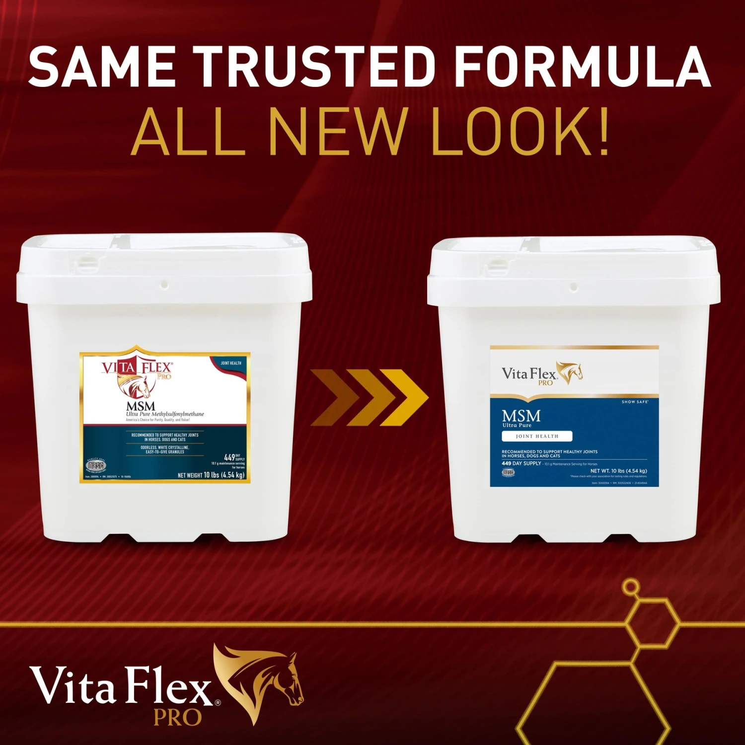 Vita Flex Pro MSM Ultra Pure Joint Support Powder Dog, Cat & Horse Supplement, 10-lb Bucket 2 Vita Flex Pro MSM Ultra Pure Joint Support Powder Dog, Cat & Horse Supplement, 10-lb Bucket - Image 2