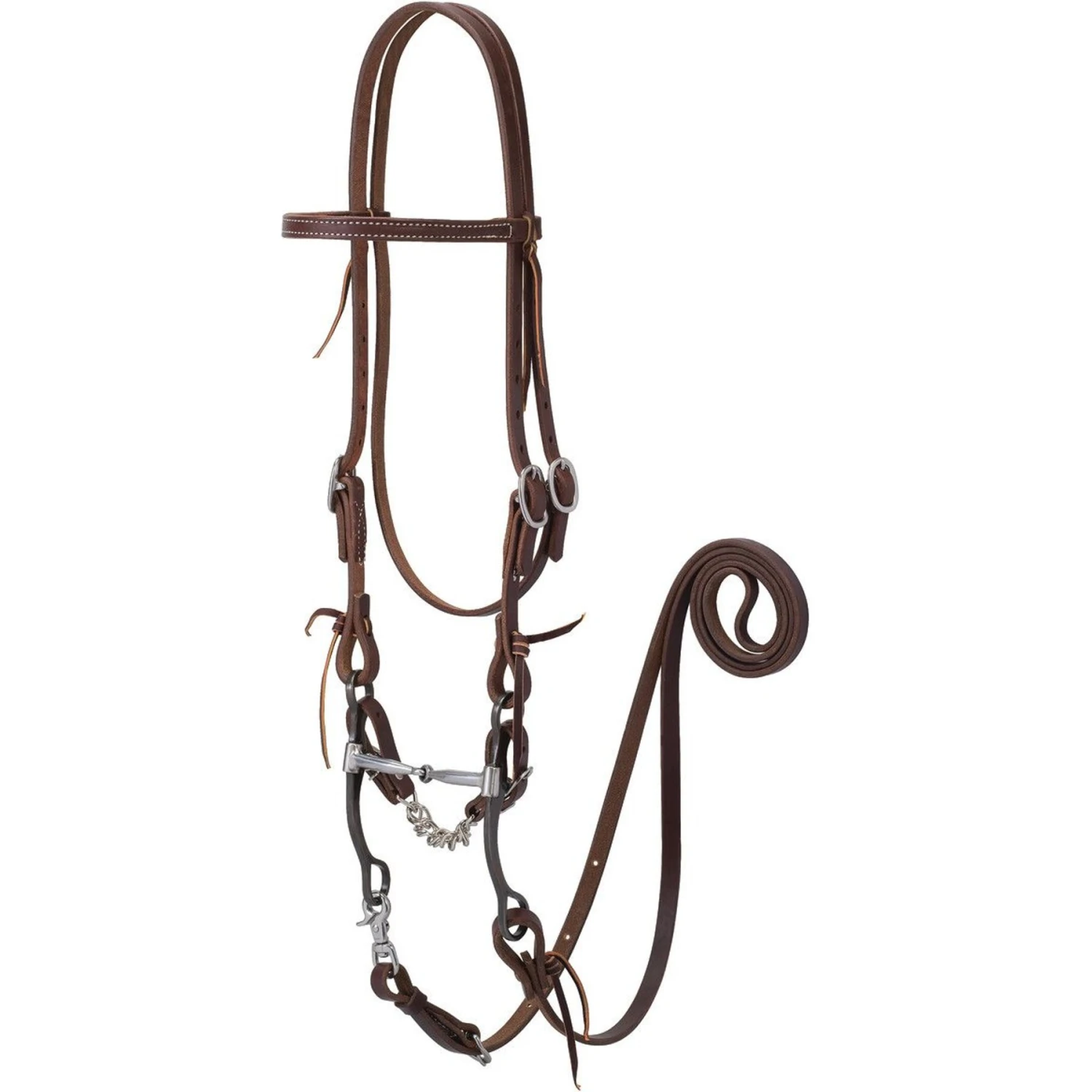 Weaver Leather Working Tack Horse Bridle & Snaffle Mouth Bit 1 Weaver Leather Working Tack Horse Bridle & Snaffle Mouth Bit