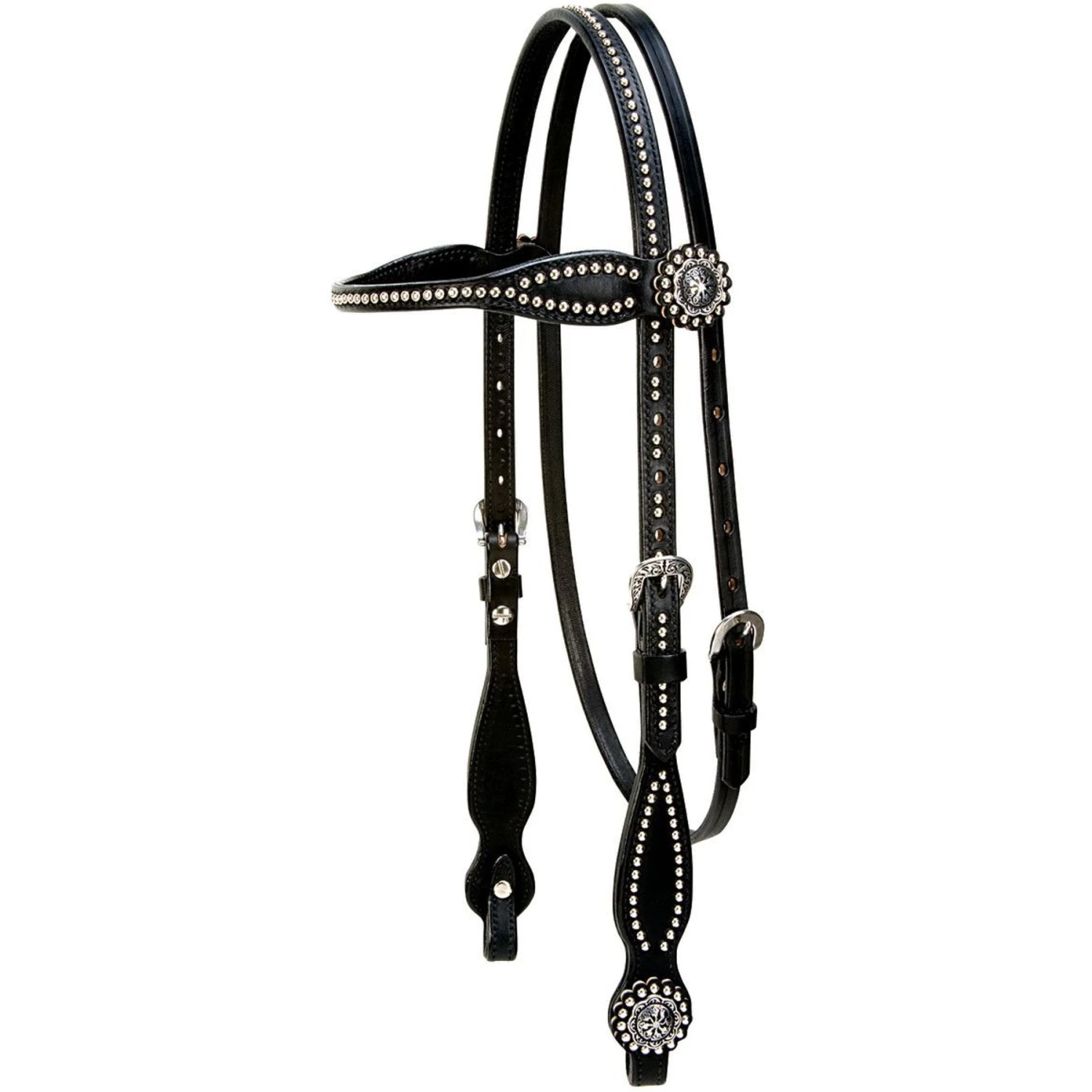 Weaver Leather Back In Black Horse Headstall 1 Weaver Leather Back In Black Horse Headstall