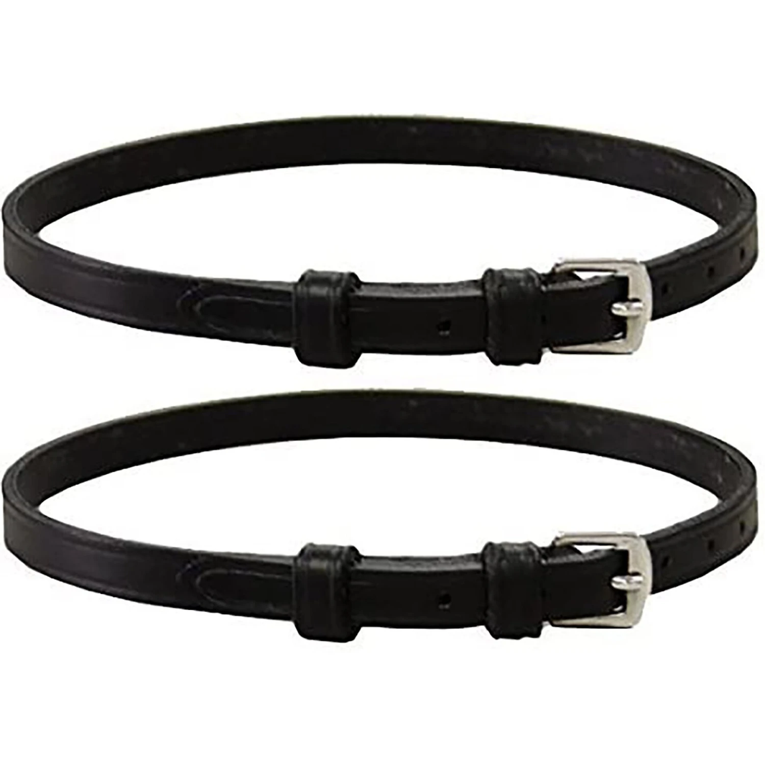 Derby Originals Premium English Leather Spur Straps With Keepers, Black 1 Derby Originals Premium English Leather Spur Straps With Keepers, Black