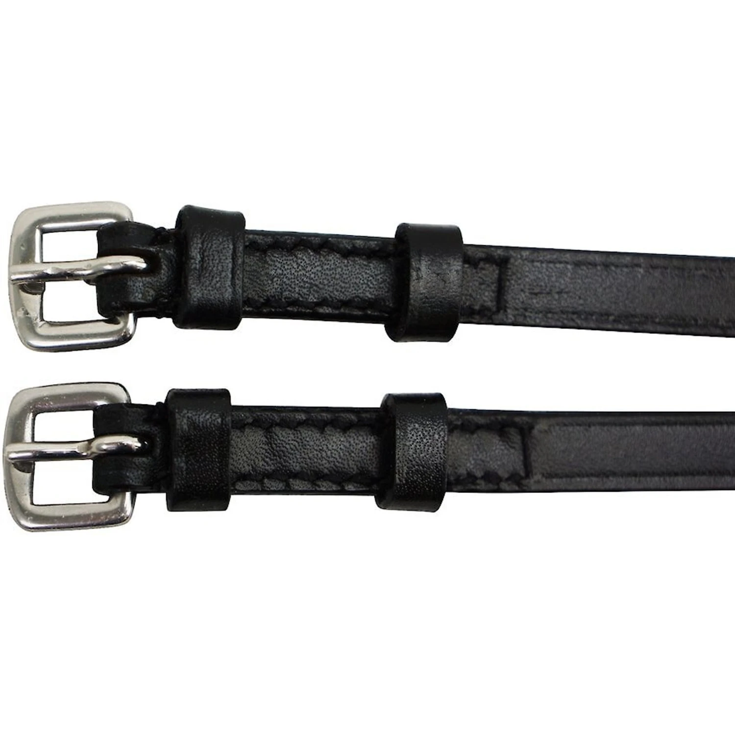 Derby Originals Premium English Leather Spur Straps With Keepers, Black 2 Derby Originals Premium English Leather Spur Straps With Keepers, Black - Image 2