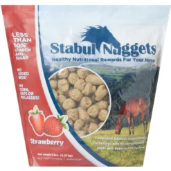 Stabul Nuggets Molasses-Free Strawberry Horse Treats