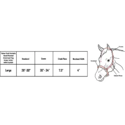 Tahoe Tack Patriotic Hand-Painted American Flag Crystals Bronc Horse Halter, Full -Weaver Leather || Finish Line || Cavalor Shop 245054 PT3. AC SS1800 V1598650901