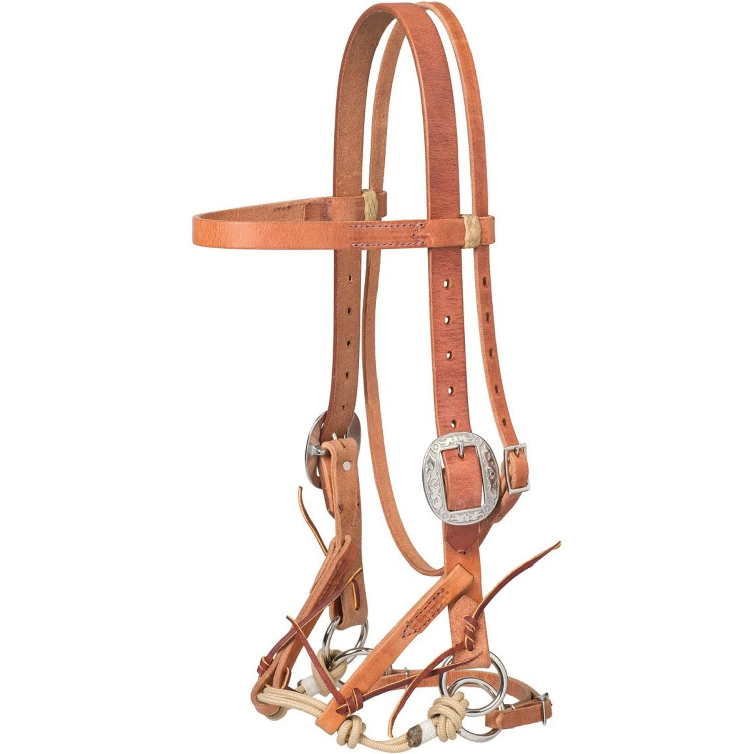 Weaver Leather Justin Dunn Draft Bitless Horse Bridle 1 Weaver Leather Justin Dunn Draft Bitless Horse Bridle