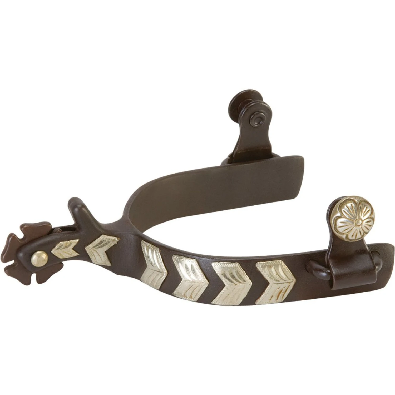 Weaver Leather German Silver Chevron Trim Men's Show Spurs 1 Weaver Leather German Silver Chevron Trim Men's Show Spurs