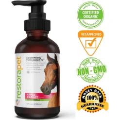 RestoraPet Equine Formula Apple-Carrot Flavor Horse Supplement, 8-oz Bottle -Weaver Leather || Finish Line || Cavalor Shop 259496 PT2. AC SS1800 V1606190215