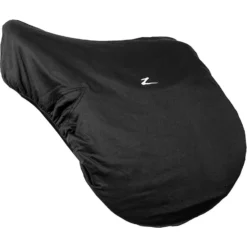 Horze Equestrian Fleece Lined Horse Saddle Cover, Black