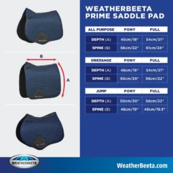 WeatherBeeta Prime Dressage Horse Saddle Pad -Weaver Leather || Finish Line || Cavalor Shop 281221 PT1. AC SS1800 V1617342727