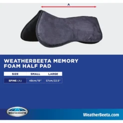 WeatherBeeta Memory Foam Comfort Horse Half Pad -Weaver Leather || Finish Line || Cavalor Shop 281239 PT1. AC SS1800 V1617336167