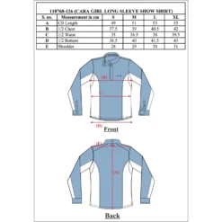 Equine Couture Children's Cara Long Sleeve Show Shirt -Weaver Leather || Finish Line || Cavalor Shop 281548 PT1. AC SS1800 V1617063130