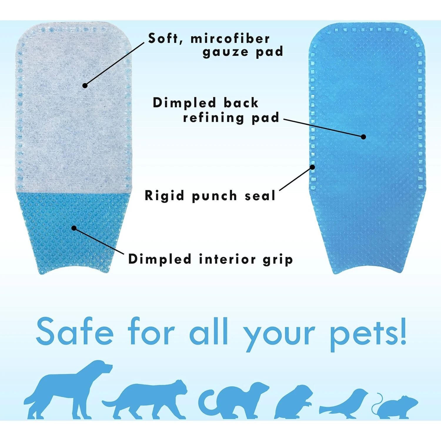 Aloha Pet Finger Mitt Pet Grooming Tool 4 Aloha Pet Finger Mitt Pet Grooming Tool - Image 4