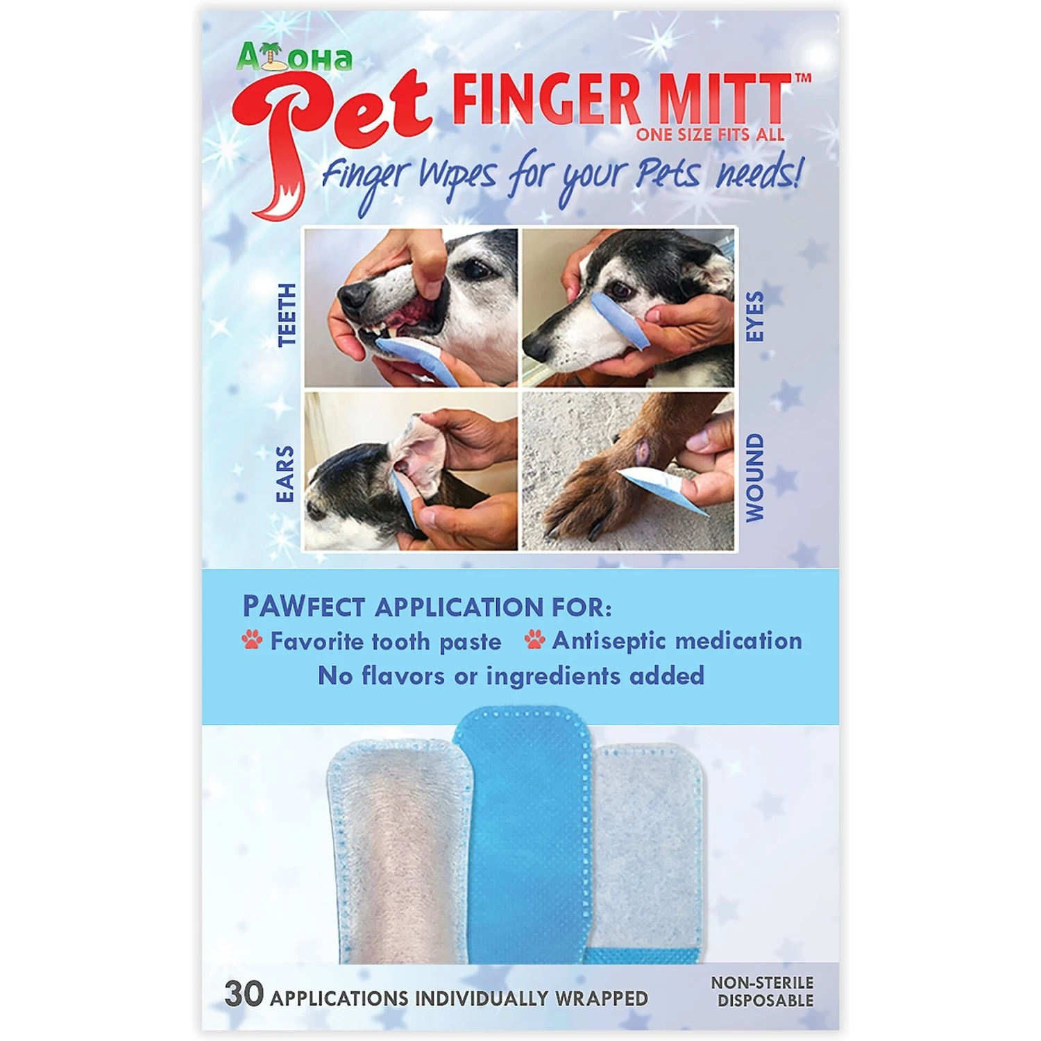 Aloha Pet Finger Mitt Pet Grooming Tool 6 Aloha Pet Finger Mitt Pet Grooming Tool - Image 6