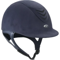 IRH IR4G Navy Amara Suede & Matte Navy Vent Riding Helmet