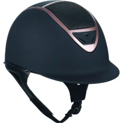 IRH XLT Matte Black Finish & Rose Gold Frame Riding Helmet