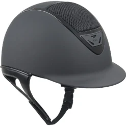 IRH XLT Matte Black Finish & Gloss Black Frame Riding Helmet