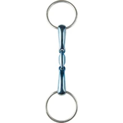 JP Korsteel Blue Steel Oval Link Loose Ring Horse Snaffle Bit