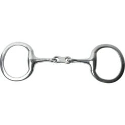 Korsteel Stainless Steel French Link Eggbutt Horse Snaffle Bit, 5-in