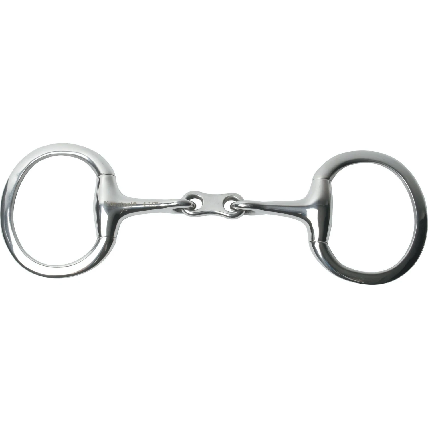 Korsteel Stainless Steel French Link Eggbutt Horse Snaffle Bit, 5-in 1 Korsteel Stainless Steel French Link Eggbutt Horse Snaffle Bit, 5-in