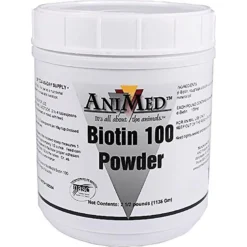 AniMed Biotin 100 Hoof Health Powder Farm Animal & Horse Supplement