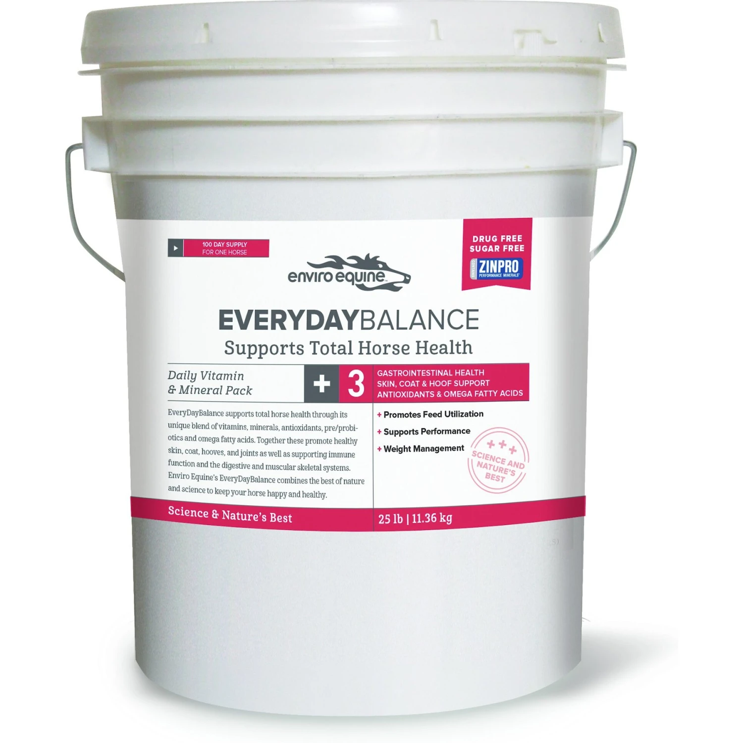 Enviro Equine Everyday Balance Horse Supplement, 25-lb Bucket 1 Enviro Equine Everyday Balance Horse Supplement, 25-lb Bucket