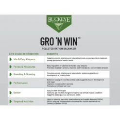 Buckeye Nutrition Gro 'N Win Pelleted Horse Feed & Buckeye Nutrition All-Natural Apple Horse Treats -Weaver Leather || Finish Line || Cavalor Shop 301834 PT3. AC SS1800 V1670345017