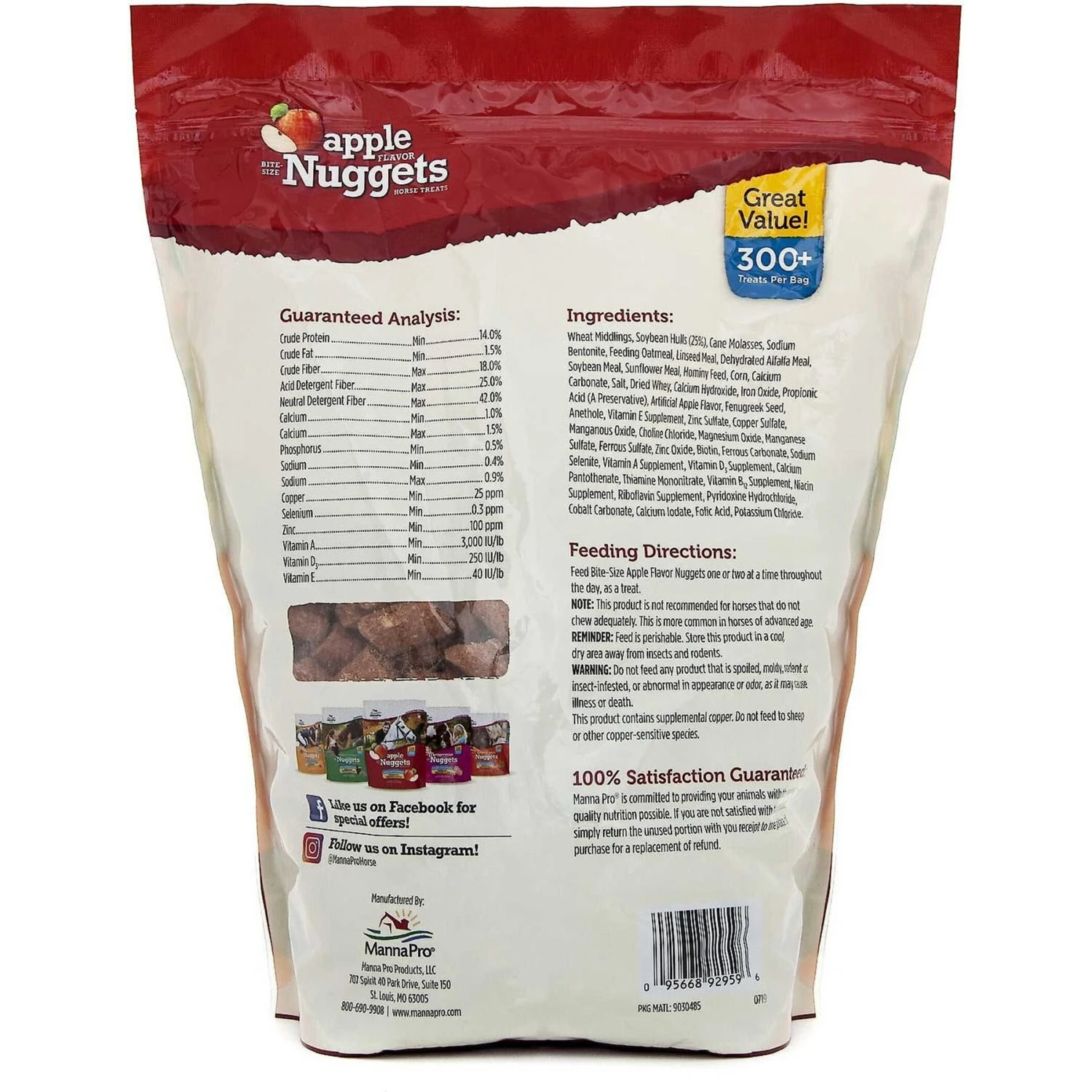 Manna Pro Bite-Size Nuggets Apple Flavored Horse Training Treats & Manna Pro Bite-Size Nuggets Peppermint Flavored Horse Training Treats 3 Manna Pro Bite-Size Nuggets Apple Flavored Horse Training Treats & Manna Pro Bite-Size Nuggets Peppermint Flavored Horse Training Treats - Image 3
