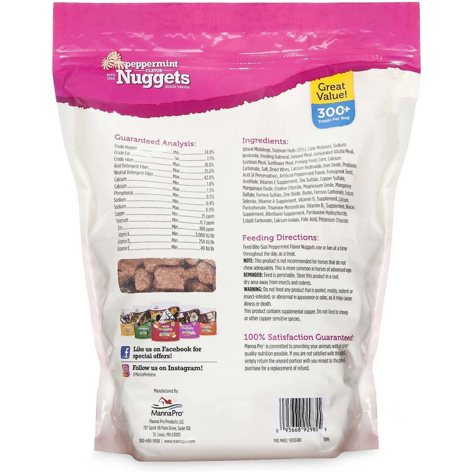 Manna Pro Bite-Size Nuggets Apple Flavored Horse Training Treats & Manna Pro Bite-Size Nuggets Peppermint Flavored Horse Training Treats 6 Manna Pro Bite-Size Nuggets Apple Flavored Horse Training Treats & Manna Pro Bite-Size Nuggets Peppermint Flavored Horse Training Treats - Image 6