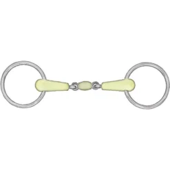 Horze Equestrian Apple Flavor Peanut Link Loose Ring Snaffle Horse Bit