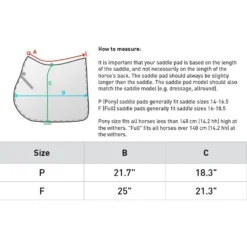 Horze Equestrian Duchess Dressage Horse Saddle Pad -Weaver Leather || Finish Line || Cavalor Shop 304423 PT1. AC SS1800 V1623291445