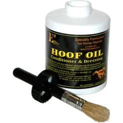 E3 Hoof Oil With Brush Horse, 32-oz Bottle
