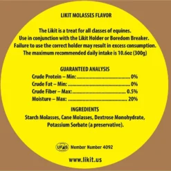 Likit Refill Molasses Horse Treat, 1.43-lb Bag -Weaver Leather || Finish Line || Cavalor Shop 322666 PT1. AC SS1800 V1634836586