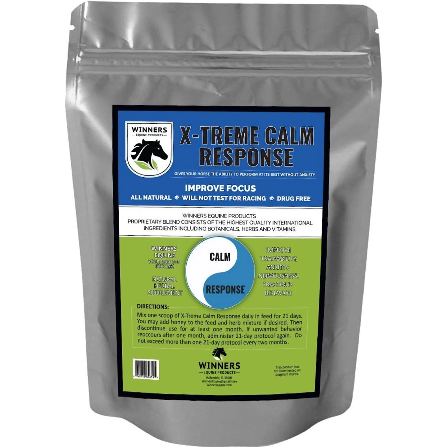 Winners Equine Products X-Treme Calm Response Horse Treatment, 1.5-lb Bag 1 Winners Equine Products X-Treme Calm Response Horse Treatment, 1.5-lb Bag