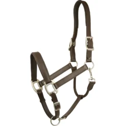 Gatsby Adjustable Padded Leather Horse Halter