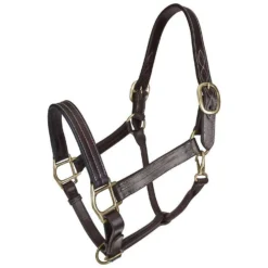 Gatsby Classic Triple Stitched Leather Horse Halter & Snap