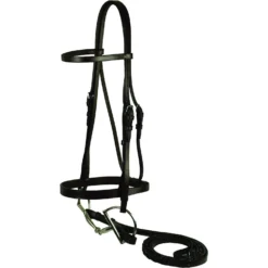 Gatsby Flat Snaffle Horse Bridle