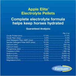 Farnam Apple Elite Electrolyte Pellets Horse Supplement, 7.5-lb Bag -Weaver Leather || Finish Line || Cavalor Shop 349089 PT4. AC SS1800 V1692208728