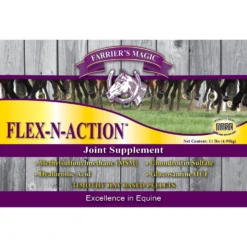 Farrier's Magic Flex-N-Action Joint Hay Flavor Pellets Horse Supplement, 11-lb Tub