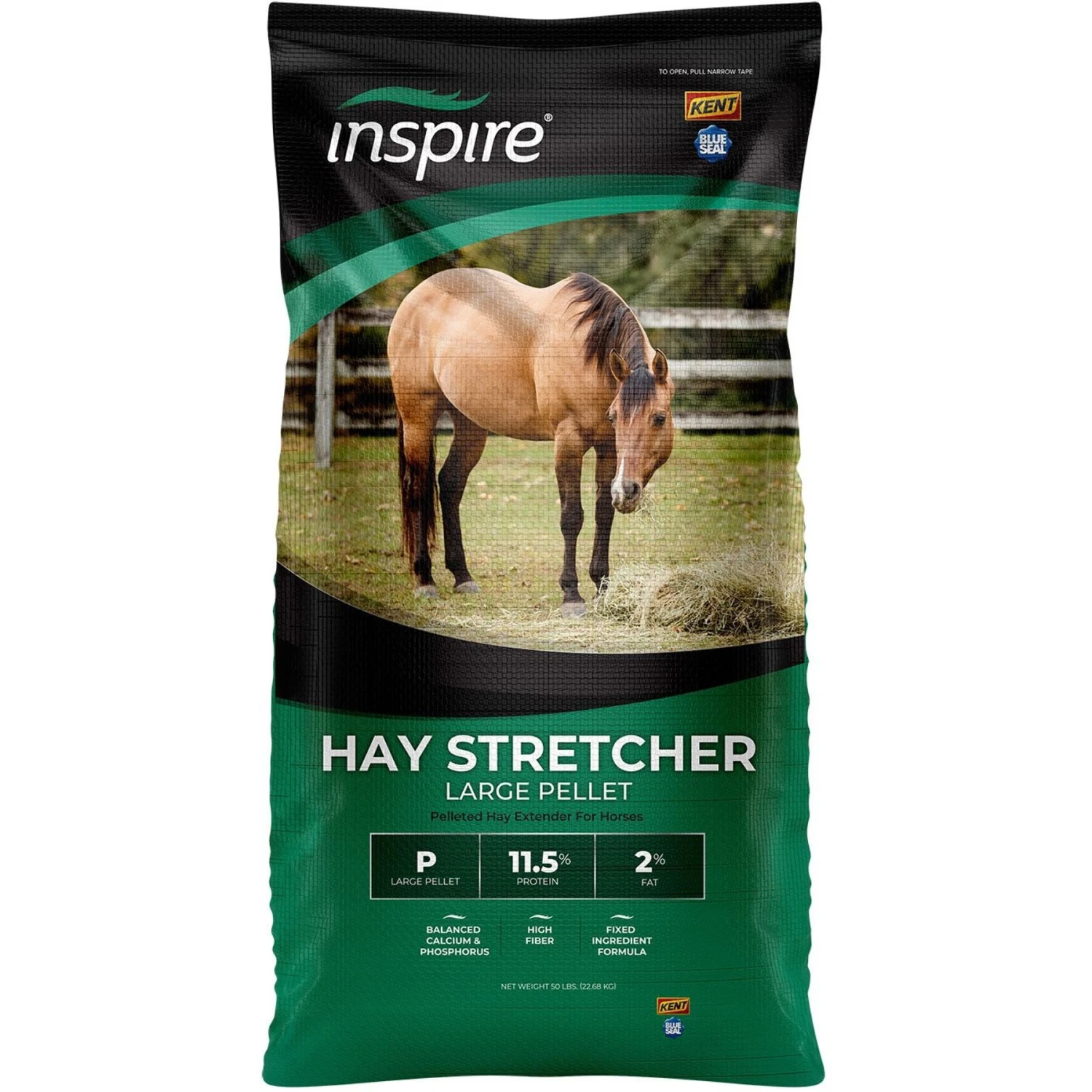 Blue Seal Inspire Hay Stretcher Large Pellet Horse Food, 50-lb Bag 1 Blue Seal Inspire Hay Stretcher Large Pellet Horse Food, 50-lb Bag