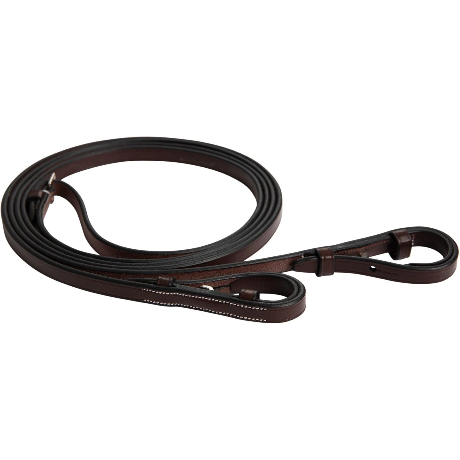 Huntley Equestrian Sedgwick Pelham Flat Curb Horse Reins, Brown, Full 1 Huntley Equestrian Sedgwick Pelham Flat Curb Horse Reins, Brown, Full