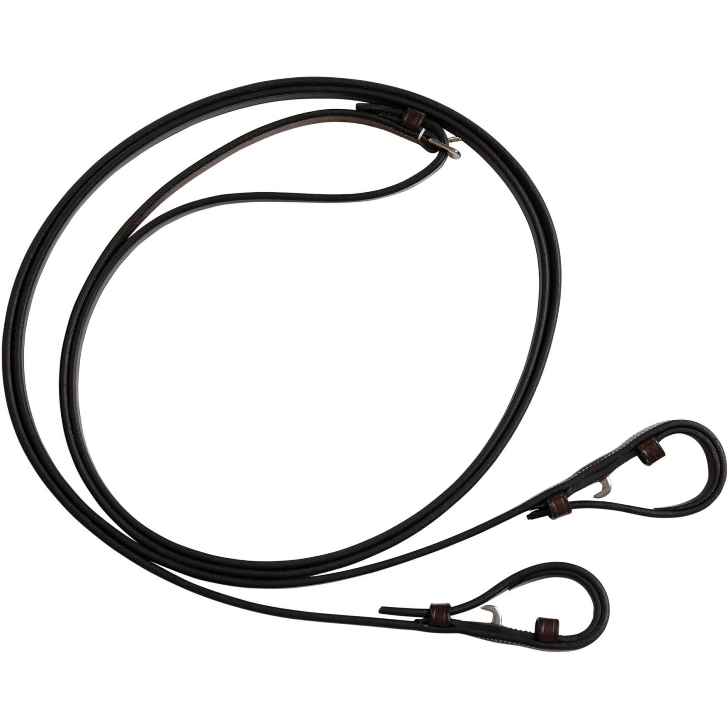 Huntley Equestrian Sedgwick Pelham Flat Curb Horse Reins, Brown, Full 2 Huntley Equestrian Sedgwick Pelham Flat Curb Horse Reins, Brown, Full - Image 2