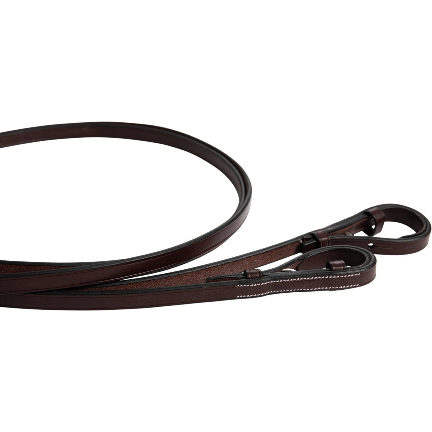 Huntley Equestrian Sedgwick Pelham Flat Curb Horse Reins, Brown, Full 4 Huntley Equestrian Sedgwick Pelham Flat Curb Horse Reins, Brown, Full - Image 4