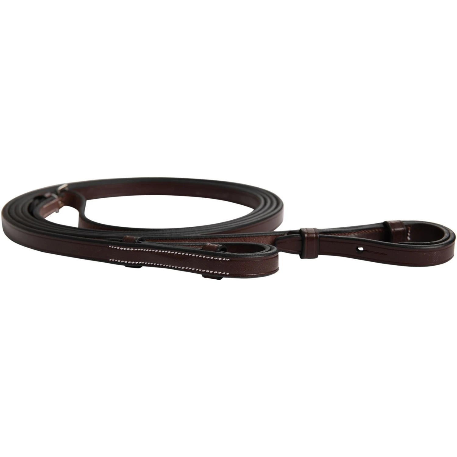Huntley Equestrian Sedgwick Pelham Flat Curb Horse Reins, Brown, Full 6 Huntley Equestrian Sedgwick Pelham Flat Curb Horse Reins, Brown, Full - Image 6