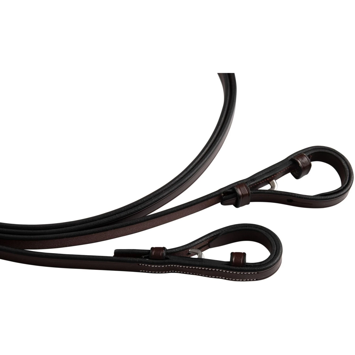 Huntley Equestrian Sedgwick Pelham Flat Curb Horse Reins, Brown, Full 8 Huntley Equestrian Sedgwick Pelham Flat Curb Horse Reins, Brown, Full - Image 8