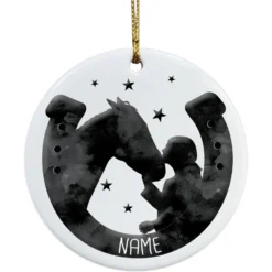 Custom Personalization Solutions Horse & Rider Personalized Christmas Tree Ornament 6 Custom Personalization Solutions Horse & Rider Personalized Christmas Tree Ornament -Weaver Leather || Finish Line || Cavalor Shop 686022 PT3. AC SS1800 V1668023588