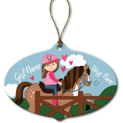 Custom Personalization Solutions Brunette Girl Riding Her Horse Personalized Christmas Tree Ornament 6 Custom Personalization Solutions Brunette Girl Riding Her Horse Personalized Christmas Tree Ornament -Weaver Leather || Finish Line || Cavalor Shop 686086 PT3. AC SS1800 V1668024169