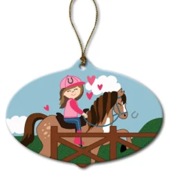 Custom Personalization Solutions Brunette Girl Riding Her Horse Personalized Christmas Tree Ornament 7 Custom Personalization Solutions Brunette Girl Riding Her Horse Personalized Christmas Tree Ornament -Weaver Leather || Finish Line || Cavalor Shop 686086 PT4. AC SS1800 V1668023656