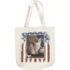 Tribe Socks Personalized Custom Dog & Cat Photo Americana USA Tote Bag