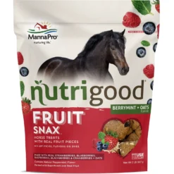 NutriGood FruitSnax BerryMint + Oats Flavor Horse Treat, 2-lb Bag