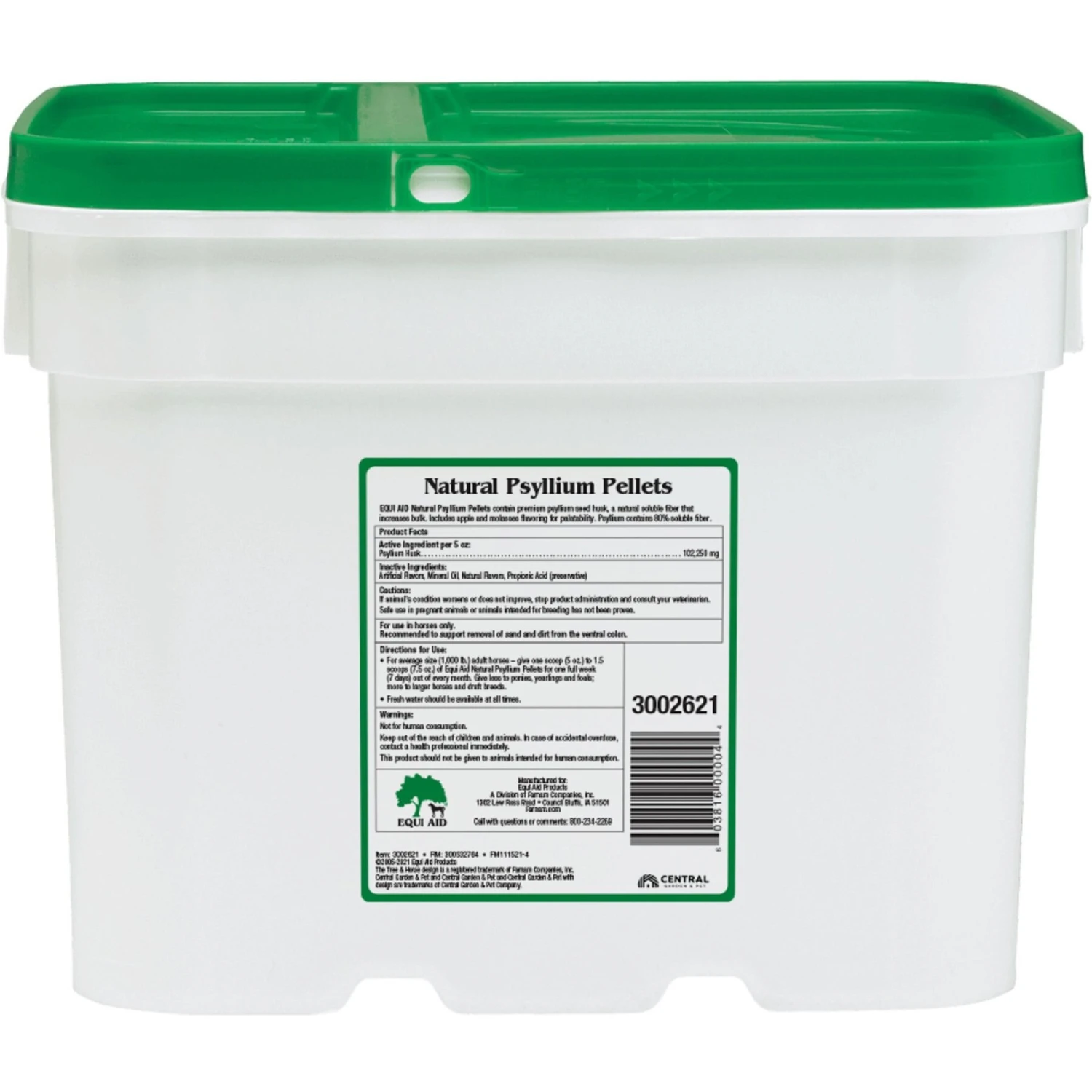 Farnam Equi Aid Natural Psyllium Fiber Pellets Horse Supplement, 50-lb Tub 2 Farnam Equi Aid Natural Psyllium Fiber Pellets Horse Supplement, 50-lb Tub - Image 2